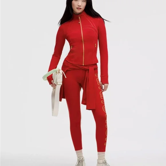 Lululemon Lunar New Year Align NWT High-Rise Pant 25” Dark Red - Picture 6 of 7